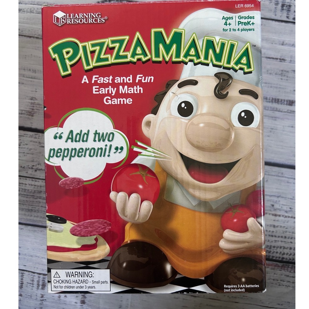 Learning Resources PizzaMania Math Game Interactive Talking Chef Tested Complete - Picture 2 of 5